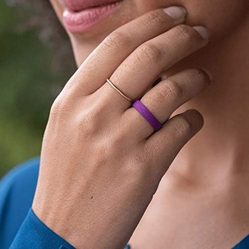 Жена силикон пръстен Безкрайност Enso Rings | Доживотна гаранция за качество | Удобно, Дышащее и безопасен Силикон