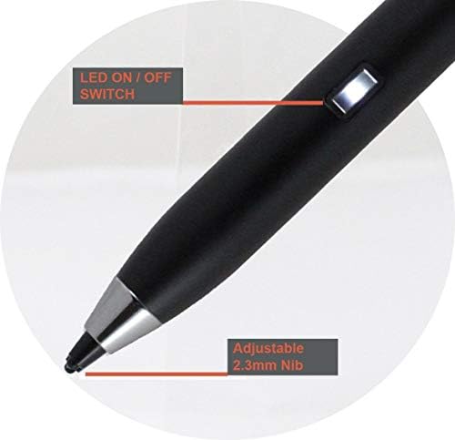 Активен цифров стилус Broonel Black Fine Point е Съвместима с Lenovo IdeaPad S340 14 | Lenovo IdeaPad S145 15