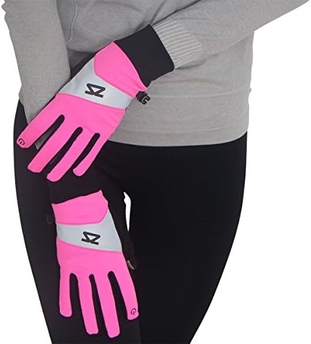Светлоотразителни Ръкавици за бягане със Сензорен екран Zensah