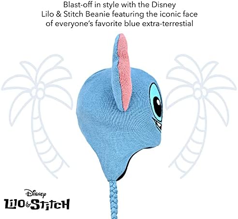 Concept One Зимна Шапка-Бини Дисни Lilo and Stitch, Вязаная Шапчица-Отглеждане