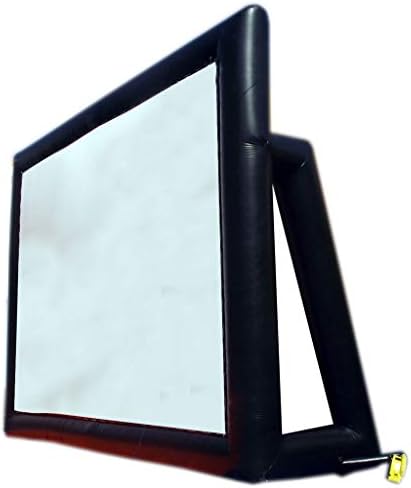 ZLXDP Надуваема Завеса Екран 200 Инчов Проектор за Домашно Офис 3D Преносим Прожекционен Екран На Открито