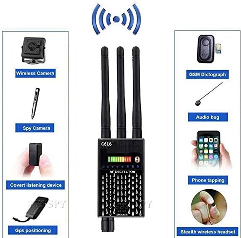 WATPET Пълна гама Детектор G618 3 Антени CDMA-сигнал за търсене на GSM-грешки на GPS Тракера Безжична Скрита Камера