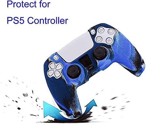 Защитно фолио за корпуса на контролера Microware PS5 Silicone Grip, Съвместима с Аксесоари за Playstation 5 Обвивка контролер PS5, Защитни Покривала за безжичен контролер, Обвивка PS5 - ?