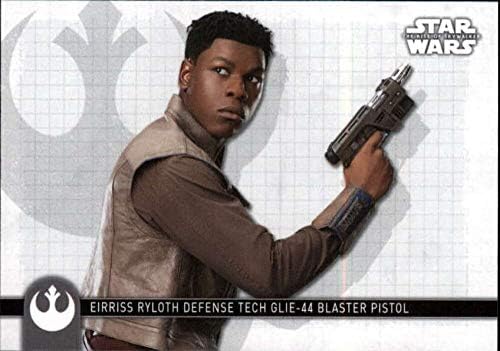 2020 Начело Star Wars The Rise of Skywalker Series 2 Оръжия # W-3 Eirriss Ryloth Defense Tech GLIE-Търговска картичка бластерного пистолет 44