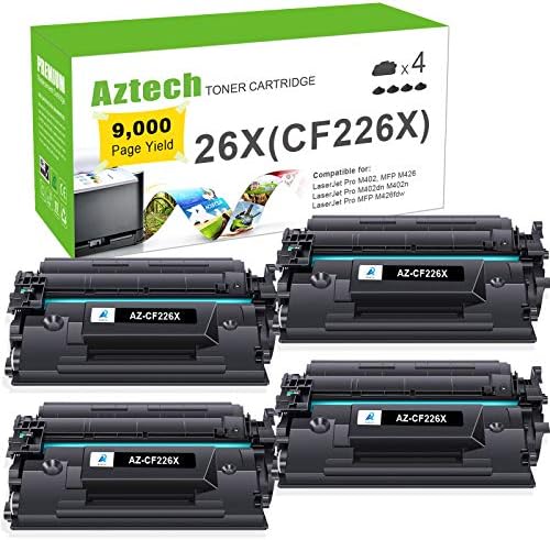 Подмяна на касетата с тонер за принтер, съвместим с Aztech, за принтер HP 26X CF226X 26A CF226A Pro M402n M402dw M402dn