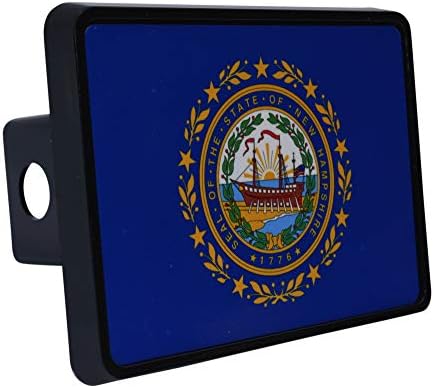 Капачка на Капака Сцепного устройство на ремарке с флага на щата Ню Хемпшир NH