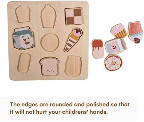Дървени играчки-Пъзели с ДЕТСКО поведение - Монтесори Играчки, Дървени Пъзели за деца - Развитие на дъска за