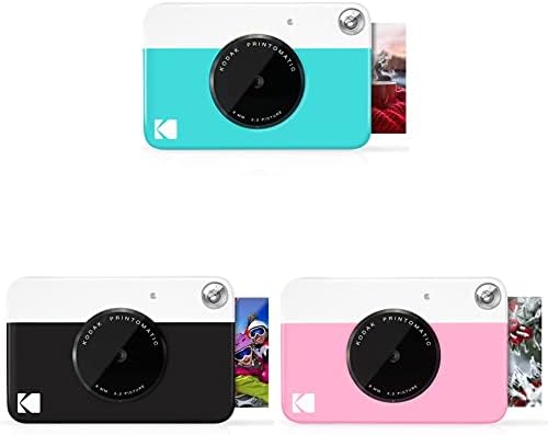Цифров фотоапарат миг печат Kodak Printomatic (в синьо) и цифров фотоапарат миг печат Printomatic (черен) и Цифров