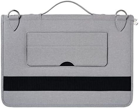 Калъф-месинджър за лаптоп Broonel от сива кожа - Съвместими лаптоп HP EliteBook 630 G9 13 FHD