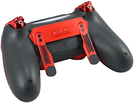 Потребителски контролер PS4 Elite Soft Touch от Червен хром с превключване на бутона, ограничители на задействане. Оборудване