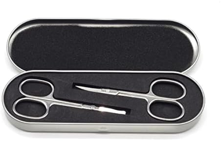 Ножици за подстригване от неръждаема стомана Комплект от 2 броя с футляром за пътуване - Комплект за рязане на