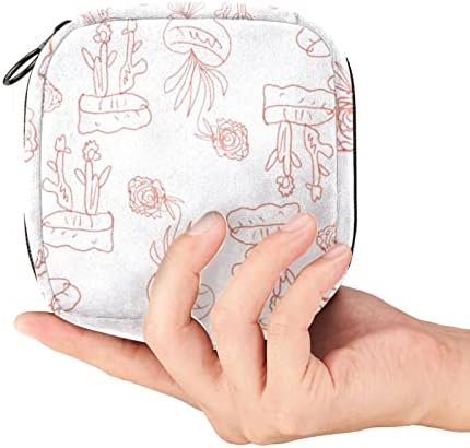 Чанта за съхранение на Хигиенни Кърпички ORYUEKAN, Преносими Многократна употреба Менструални Тампони джоб, Чанта за Съхранение на Тампони за жени и Момичета, Ретро Гъ