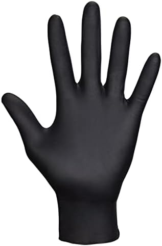 Еднократна ръкавица от нитрил SAS Safety 66519 Raven, не съдържаща прах, X-Large, с дебелина от 7 mils (опаковка