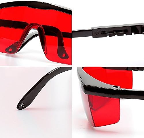 Huepar GL01R Red Laser Enhancement Glasses - очила за защита на очите от червен лазер, на ниво, въртящи се и няколко реда