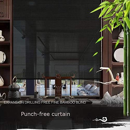FUFU Bamboo Roll Up Ролка от естествен бамбук, сенника на прозореца за домашна разделяне чайна, Ресторант Частен клуб, Лесно се инсталира за няколко минути, за вътрешно и въ?