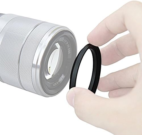 Преходни и Пръстен от алуминиева Сплав NinoLite 52 мм-49 мм с понижаващ пръстен за обектива на Камерата (Което пръстен)