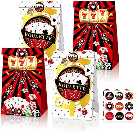 NA 12 Опаковки, Опаковки за шоколадови Бонбони за партита в казино, Тематични Аксесоари за Партита в стила на Казината,
