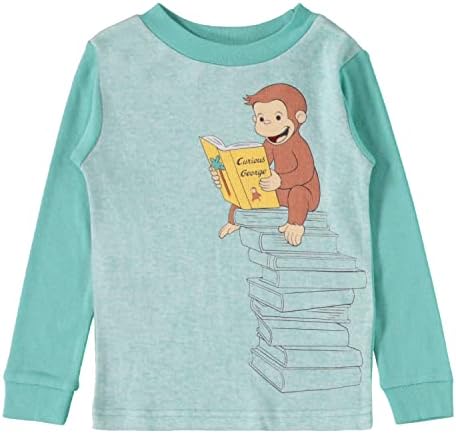 Пижамный комплект за деца Любопитни George, Комплект от 2 теми, Пижамный комплект с дълги ръкави и штанами