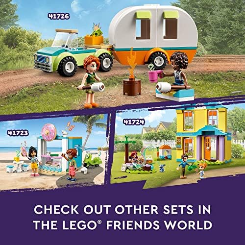 LEGO Friends Празничен поход 41726, Кемпер, Каравана с Играчка машината за момичета и Момчета от 4 + Години, Определени
