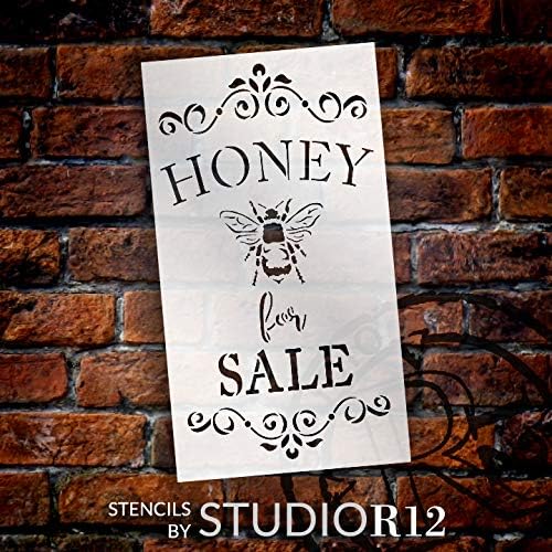 Шаблони за мед от Пчелите от StudioR12 | Направи си САМ Пролетна декорация за кухня в Фермерска къща | Дума в Селски стил, Украшенное | Дървени марки за Бродерия и рисуван?
