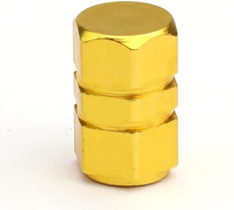 капачката на вентила на гумата със златно покритие от анодиран алуминий с размер на отворите глава 17 мм (опаковка