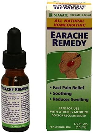 Хомеопатично лекарство за болка в ушите с екстракт от маслинови листа Seagate Products 0,5 унции (1 опаковка)