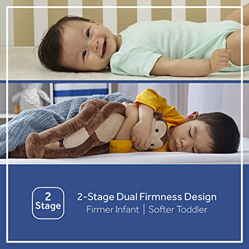 Sealy Position Perfect 2-Степенна Водоустойчив детско легло и матрак за деца - Хибридна пяна с памет ефект и 150 намотки