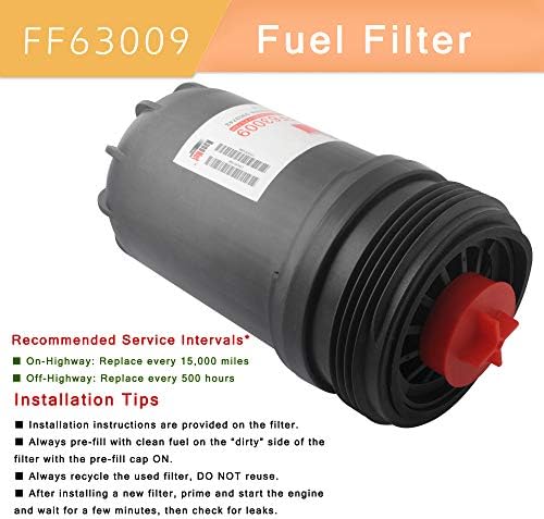 Смяна на горивния филтър FF63009 за двигателя серия 5303743 B/L, заменя елемент FF63008 FH22168, осигурява най-добрата