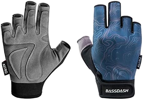 BASSDASH Astro Тежкотоварни Риболовни Ръкавици с Уверени Превземането на Мъжки, Дамски Ръкавици Без Пръсти