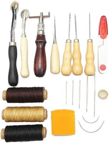 Инструменти за шиене на кожа със Собствените си ръце, ръчно писта с Канавкой, Шило, Подложка за Намачкване Ръбове, Инструменти