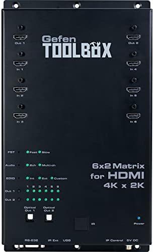 Матрицата Gefen GTB-HD4K2K-642-BLK | 6x2 за HDMI с поддръжка на Ultra HD