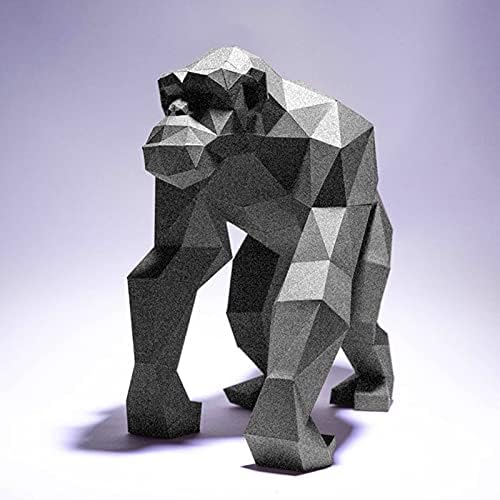 WLL-DP 3D Книжен Модел под формата на Шимпанзетата, Играта на Ръчен труд, Творческа Геометрично Украса За Дома, Хартиена
