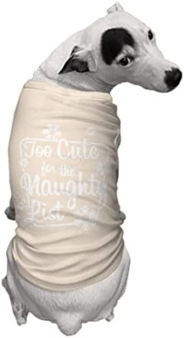 Too Сладко за списъка на Непослушните - Очарователна тениска за кучета (Тъмно сиво, 3 пъти повече)