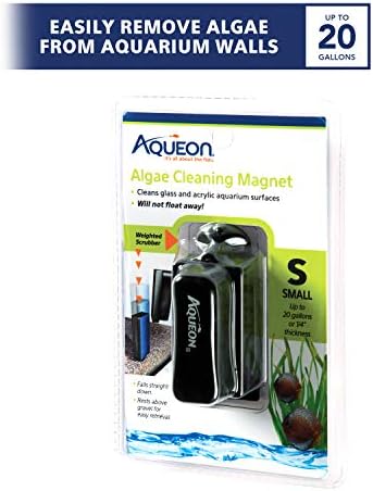 Магнити за почистване на водорасли, аквариумни Aqueon Стъкло/Акрил, Малки, Черни