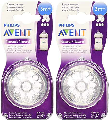 Philips Avent Естествени зърната Среден дебит - 4 опаковки
