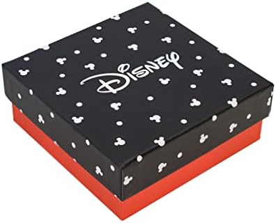 Линейни Висящи обеци Disney с Мики Маус за жени, Момичета, Една Двойка в Автентичен Подарък кутия за Бижута с 3 Висящи Розови