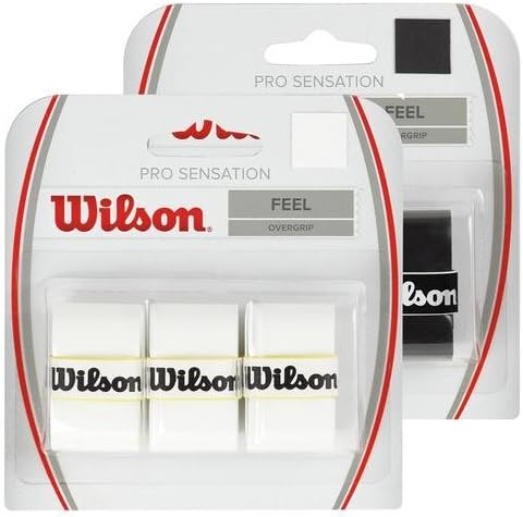 Wilson Pro Overgrip Sensation Тънка подплата 3 Опаковки в бял цвят