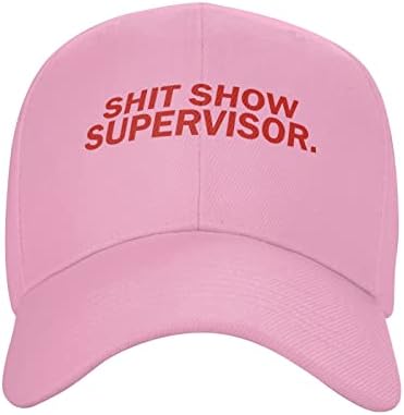 Shit-Show-Шапки Супервайзера за Мъже, Жени, Юноши, Реколта Регулируема бейзболна шапка, Приталенная Шапка на шофьор на камион, Сив
