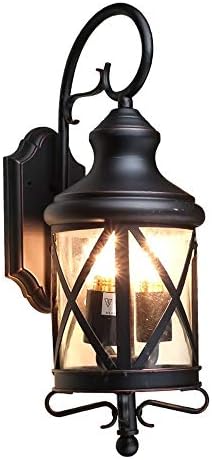 AMBAYZ Стенни лампи, Лампа, Европейски Ретро Alumiwall Стенни Водоустойчива Ip65 Външно Стенно Осветление с