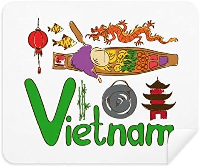 Национален Символ на Виетнам Ориентир Модел, Плат За Почистване на Екрана за Пречистване на 2 елемента Замшевой Тъкан
