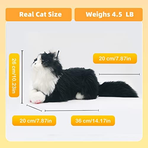 Утяжеленные меки играчки Chongker, с Тегло от 4,5 килограма, Реалистичен Размер на Котка, Реалистичен е светло претеглят Котешки