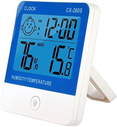 Термометър-Влагомер, Мини-LCD Термометър, Влагомер за Цифрово Измерване на Температура и Влажност с Индикатора за Климата в помещението, Влага за Оранжерии