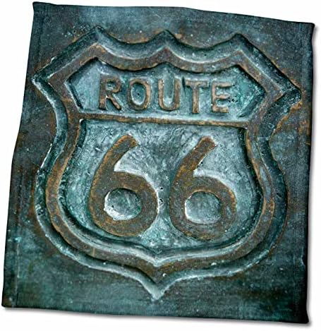 3дРоуз Данита Делимонт - route 66 - Джолиет, Илинойс, САЩ. Показалецът на route 66. - Кърпи (twl-230770-3)