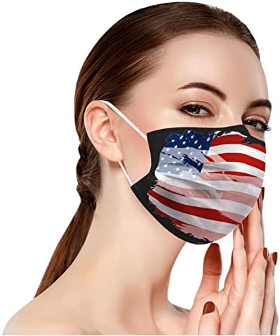 50 БР. Патриотични Еднократна маска за лице с шарките на хартата, 3-Слойная маска за възрастни празника на 4