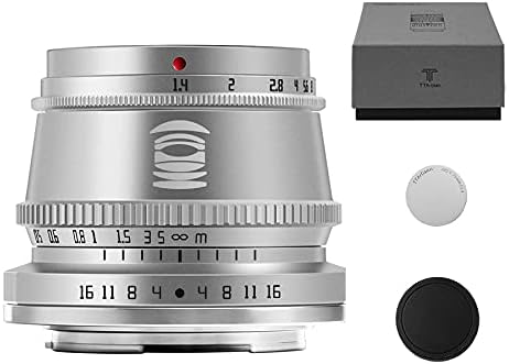 TTArtisan 35 мм Ръчен обектив формат ff1.4 APS-C с голяма бленда, съвместим със Sony/Canon/Fuji/Leica/Nikon (Nikon Z Mount Silver)