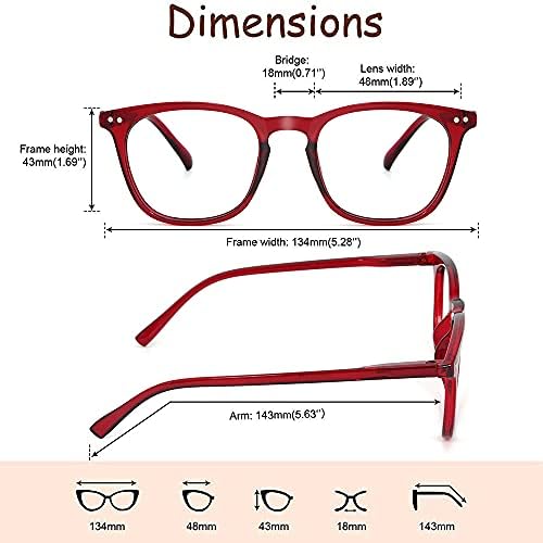 Очила за четене JiSoo Женски 1,75, Стилни Дизайнерски Ридеры 1,75, Дамски Очила за четене 1,75 + с Пружинным тръба на шарнирна