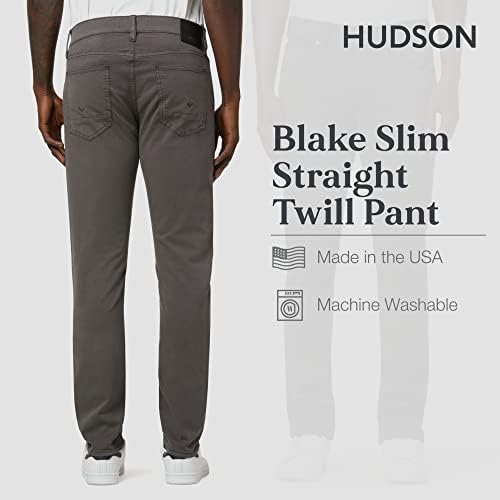 Мъжки панталони HUDSON Blake Тънък от пряк кепър лента през Пп