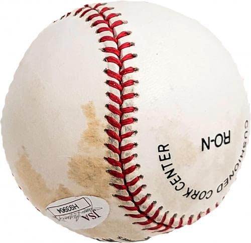 Текс Клевенджер С Автограф от Официалния представител на NL Baseball Ню Йорк Янкис JSA #H93904 - Бейзболни топки с автографи