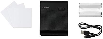 Преносим квадратен фото принтер Canon SELPHY QX10 за iPhone или Android, Черен