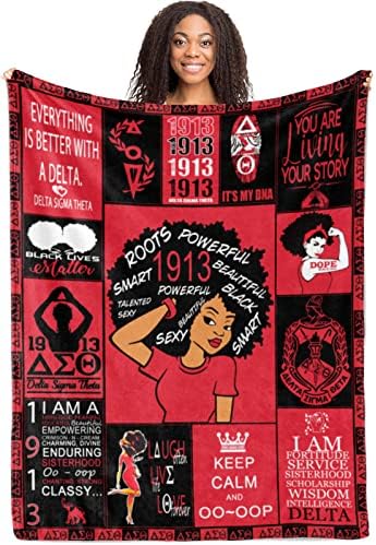 Centh Женското Общество на Подаръци за Жени от Женското Общество Одеяло 50 x 60, Афроамериканское на Женското